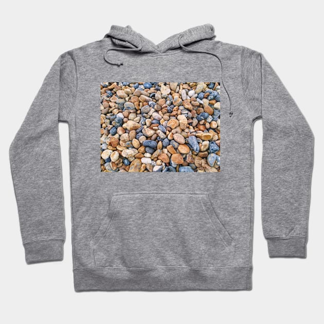 Stone Pebble Beach - Nuture Texture Hoodie by Rixta Tees